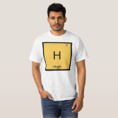 ヒュー 名前 化学 元素 周期表 Tシャツ (正面フル)