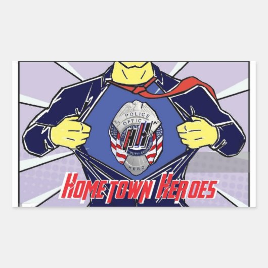 ヒュー 長方形シール (正面)