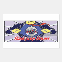 ヒュー 長方形シール