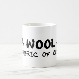 ヒューHoweyのウール私達のうそのマグの生地 コーヒーマグカップ