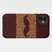 ヒョウおもしろいの皮のひげ Case-Mate iPhoneケース (裏面(横))