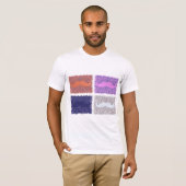 ヒョウおもしろいの皮の髭8 Tシャツ (正面フル)