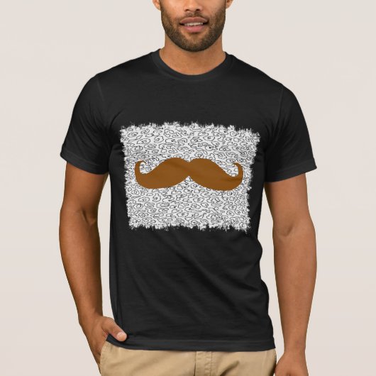 ヒョウおもしろいの皮の髭 Tシャツ (正面)