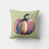 ヒョウおもしろいパンプキンハロウィーン秋 クッション (正面)