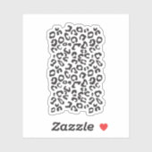 ヒョウおもしろい動物 シール (シート)