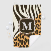 ヒョウおよびシマウマ ゴルフタオル (インサイチュ)