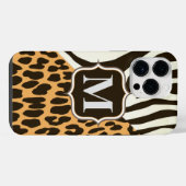 ヒョウおよびシマウマ iPhoneケース (裏面横)
