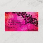 ヒョウおよびレースの311夢 名刺 (裏面)