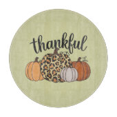 ヒョウかぼちゃシーズンサンクスギビングハロウィーン秋 カッティングボード (正面)