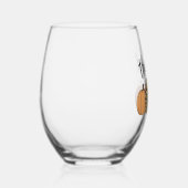 ヒョウかぼちゃシーズンサンクスギビングハロウィーン秋 ステムなしワイングラス (右)