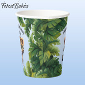 ヒョウ🐆かわいいトロピカルジャングルサファリワイルドアニマル 紙コップ