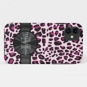 ヒョウかわいらしアニマルプリント Case-Mate iPhoneケース (裏面(横))