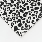 ヒョウかわいらしプリント春グリーンボウ名 フリースブランケット (角)