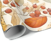 ヒョウかわいらし野生猫自然動物相 ラッピングペーパー (ロールコーナー)