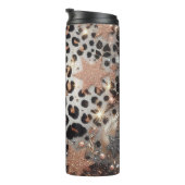 ヒョウきらめくプリント タンブラー (回転右)