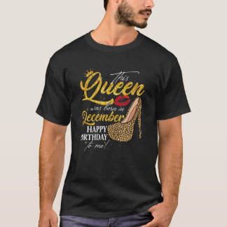 ヒョウこの女王は12生まれ月にハッピーバレットだった Tシャツ
