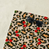 ヒョウさくらんぼ ビーチタオル (インサイチュ)