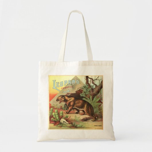 ヒョウたばこ1900 トートバッグ (正面)