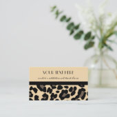 ヒョウで美しい 名刺 (スタンド正面)