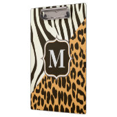 ヒョウとゼブラ クリップボード (左)