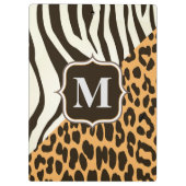 ヒョウとゼブラ クリップボード (裏面)