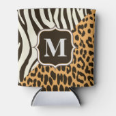 ヒョウとゼブラ 缶クーラー (正面)