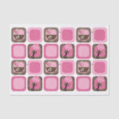 ヒョウとピンクのベビー 薄葉紙 (正面)