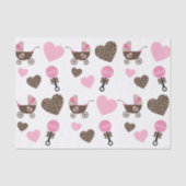 ヒョウとピンクのベビー 薄葉紙 (正面)