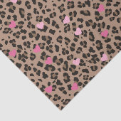ヒョウとピンクハートのパーティー 薄葉紙 (詳細)