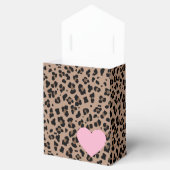 ヒョウとピンクパーティー フェイバーボックス (オープン)