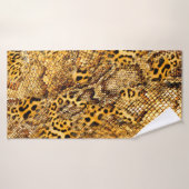 ヒョウとヘビの柄 バスタオル (バスタオル)