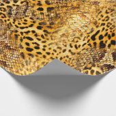 ヒョウとヘビの柄 ラッピングペーパー (角)