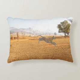 ヒョウと斑点アクセント枕 アクセントクッション