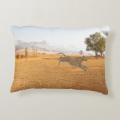 ヒョウと斑点アクセント枕 アクセントクッション (裏面)