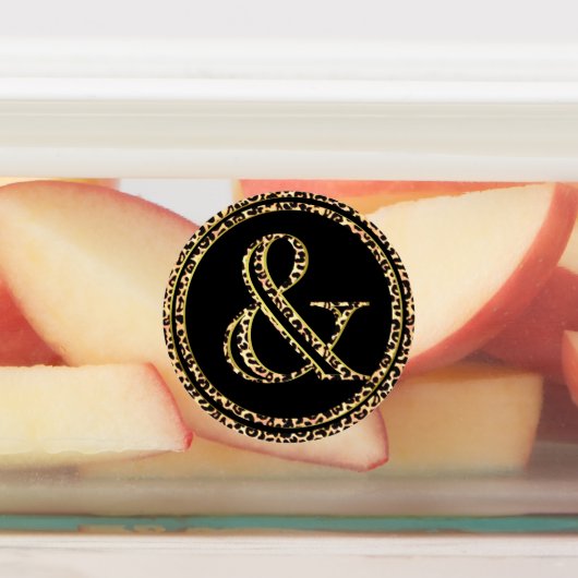 ヒョウと ラベル (貼付)