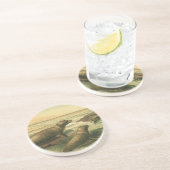 ヒョウのアザラシ、ヴィンテージ水中競技動物海洋生物 コースター (側面)