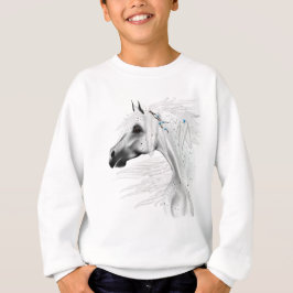 ヒョウのアピーとホワイトの羽毛のシャツ Tシャツ