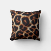 ヒョウのオーラ:夜に野生の側面を解放 クッション (正面)