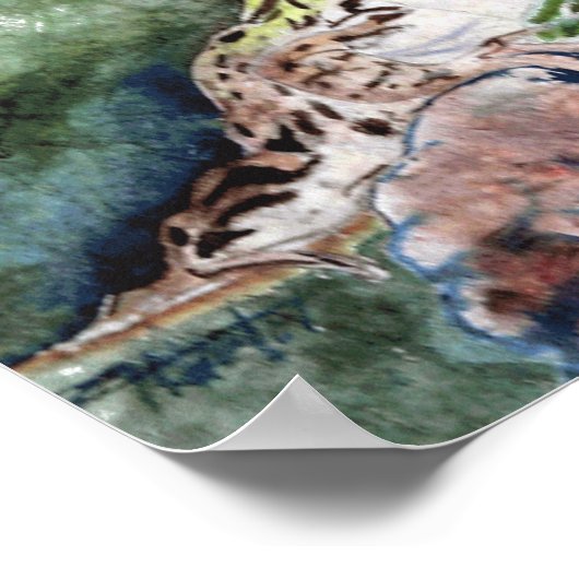 ヒョウのカエル ポスター (角)