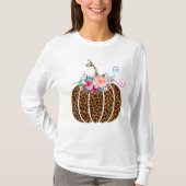 ヒョウのカボチャ長い袖 Tシャツ (正面)