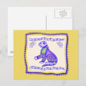 ヒョウのキルト ポストカード (正面/裏面)