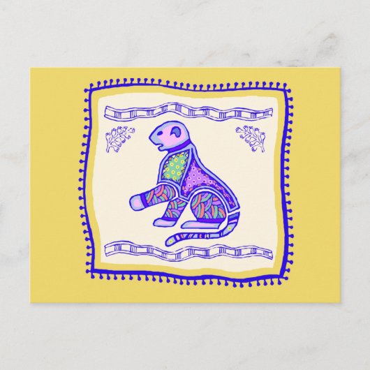 ヒョウのキルト ポストカード (正面)