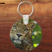 ヒョウのキーチェーン キーホルダー (正面)