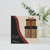 ヒョウのギフトヒョウブライダルシャワー 招待状 (スタンド正面)