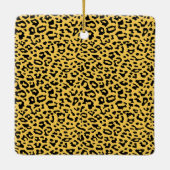 ヒョウのクリスマスセラミックオーナメント セラミックオーナメント (裏面)