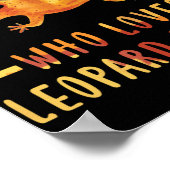 ヒョウのケッコのトカゲが大好きな少年 ポスター (角)