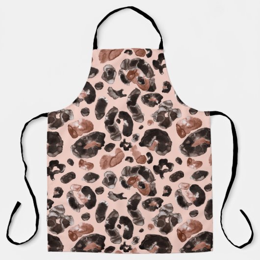 ヒョウのコート、動物の肌のシームレスなパターン。 エプロン (正面)