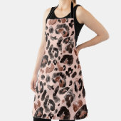 ヒョウのコート、動物の肌のシームレスなパターン。 エプロン (インサイチュ)