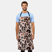 ヒョウのコート、動物の肌のシームレスなパターン。 エプロン (着用した状態)
