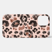 ヒョウのコート、動物の肌のシームレスなパターン。 Case-Mate iPhoneケース (裏面 (横))